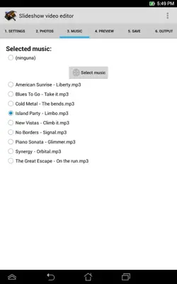 Slideshow video editor android App screenshot 3