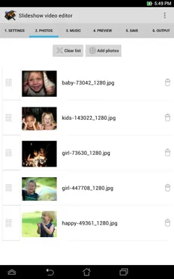 Slideshow video editor android App screenshot 4