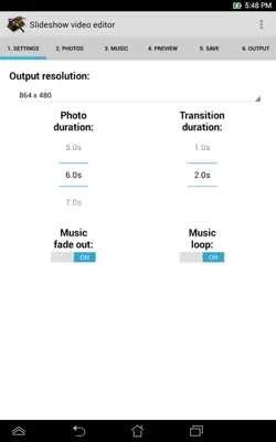 Slideshow video editor android App screenshot 5